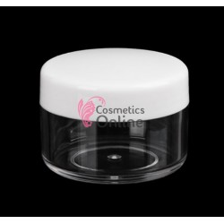 Recipient cu capac pentru cosmetica sau unghii 13gr, Alb Cod TDX006